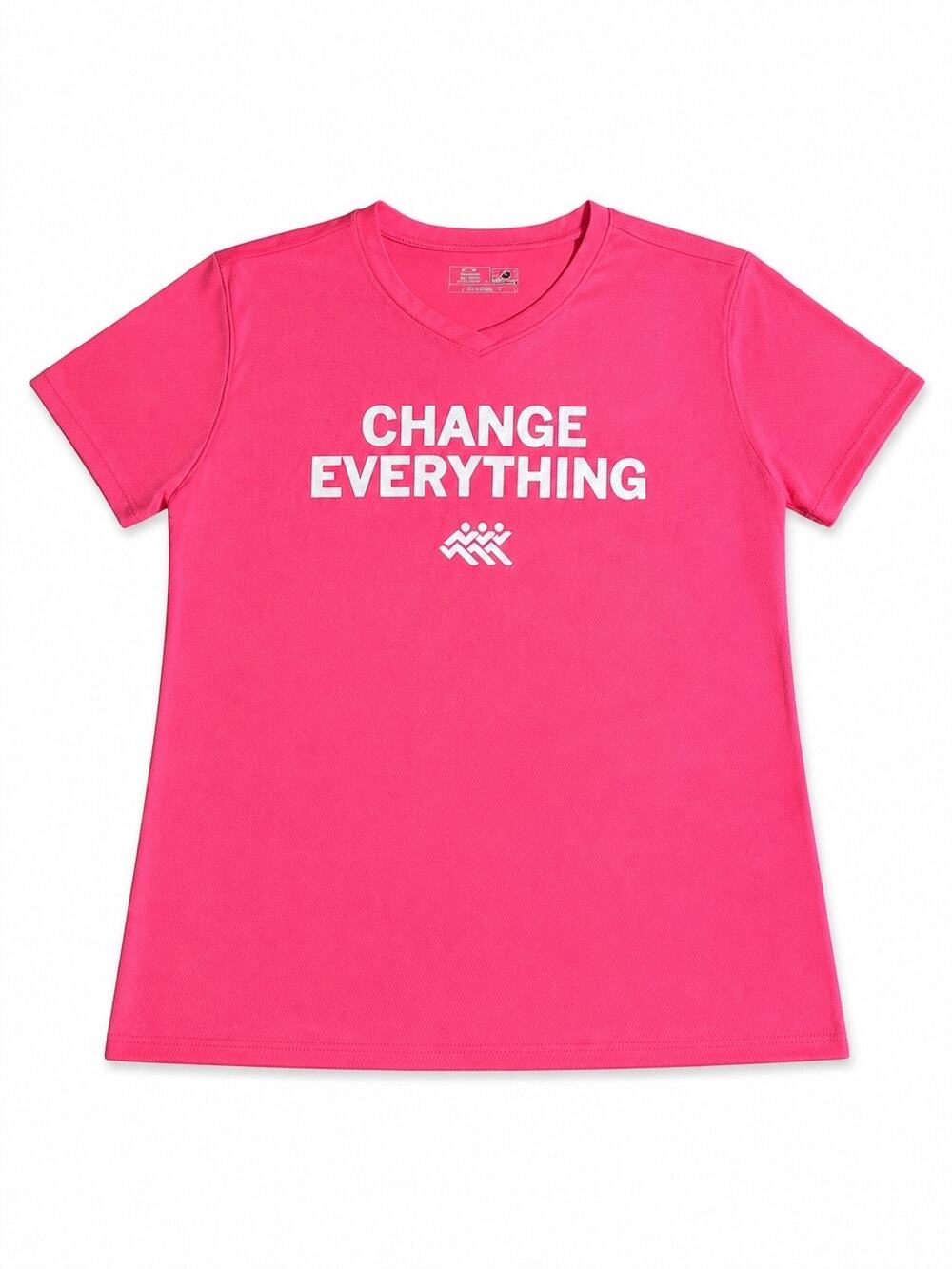 New Balance + Fleet Feet Sports Hot Pink Change Everything Mesh T shirt 2XL NWOT